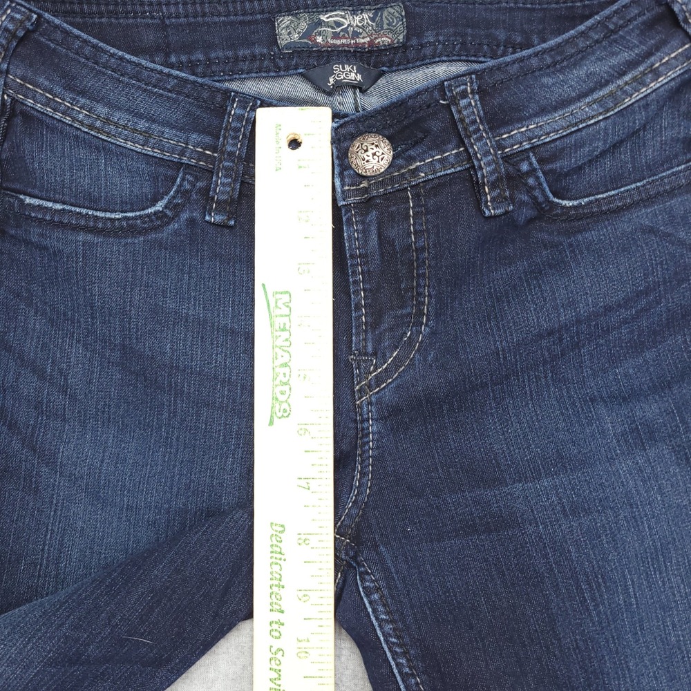 Silver‎ Jeans Co Suki Jeggings Dark Wash Slim Fit Womens Size W26 L29 - Picture 10 of 13